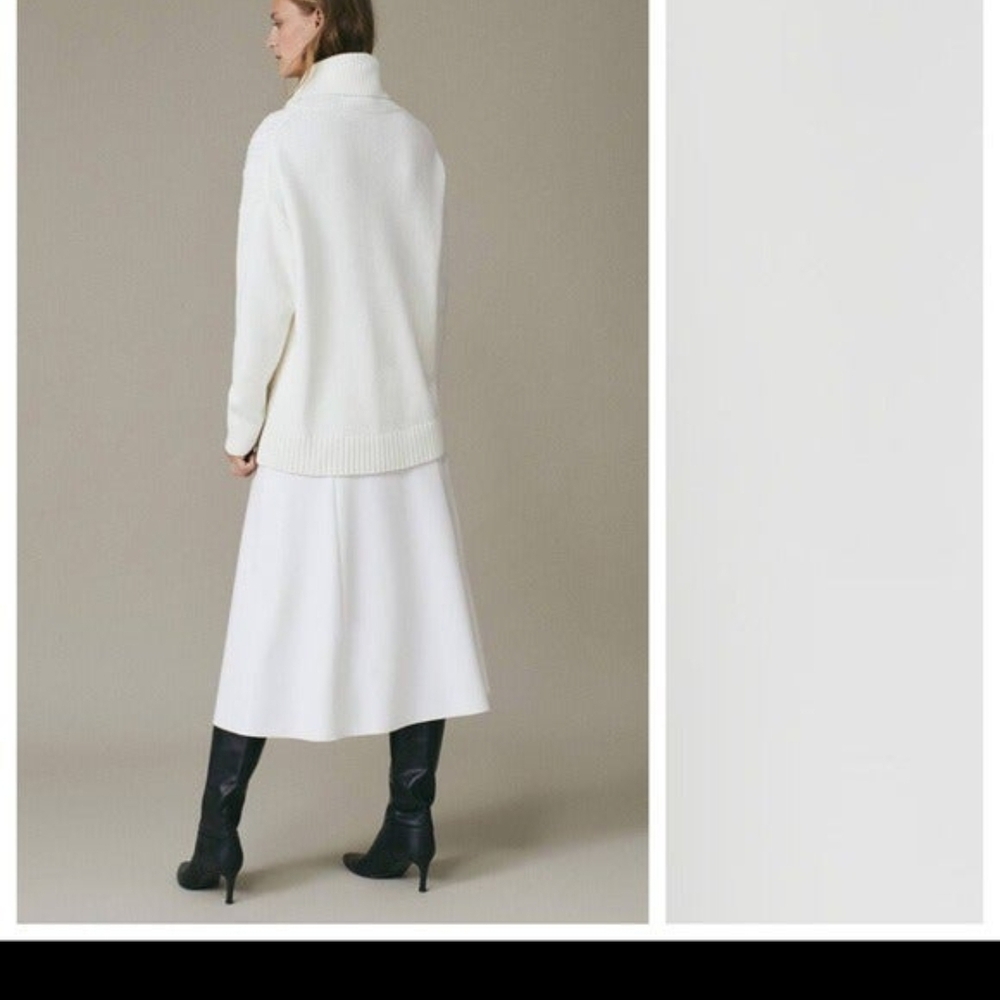Massimo Dutti Cream Skirt - Picture 2 of 7